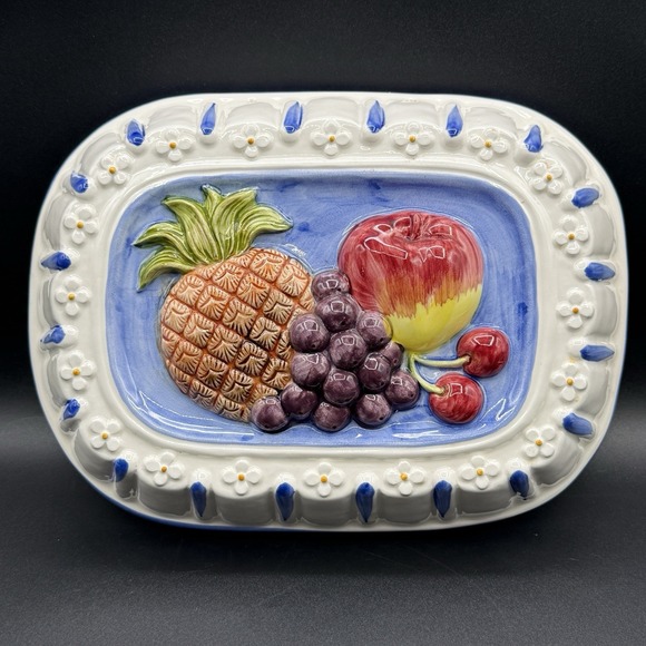 Other - VTG SIGMA Tastesetter Ceramic Fruit Pattern Hanging Kitchen Dining Wall‎ Decor